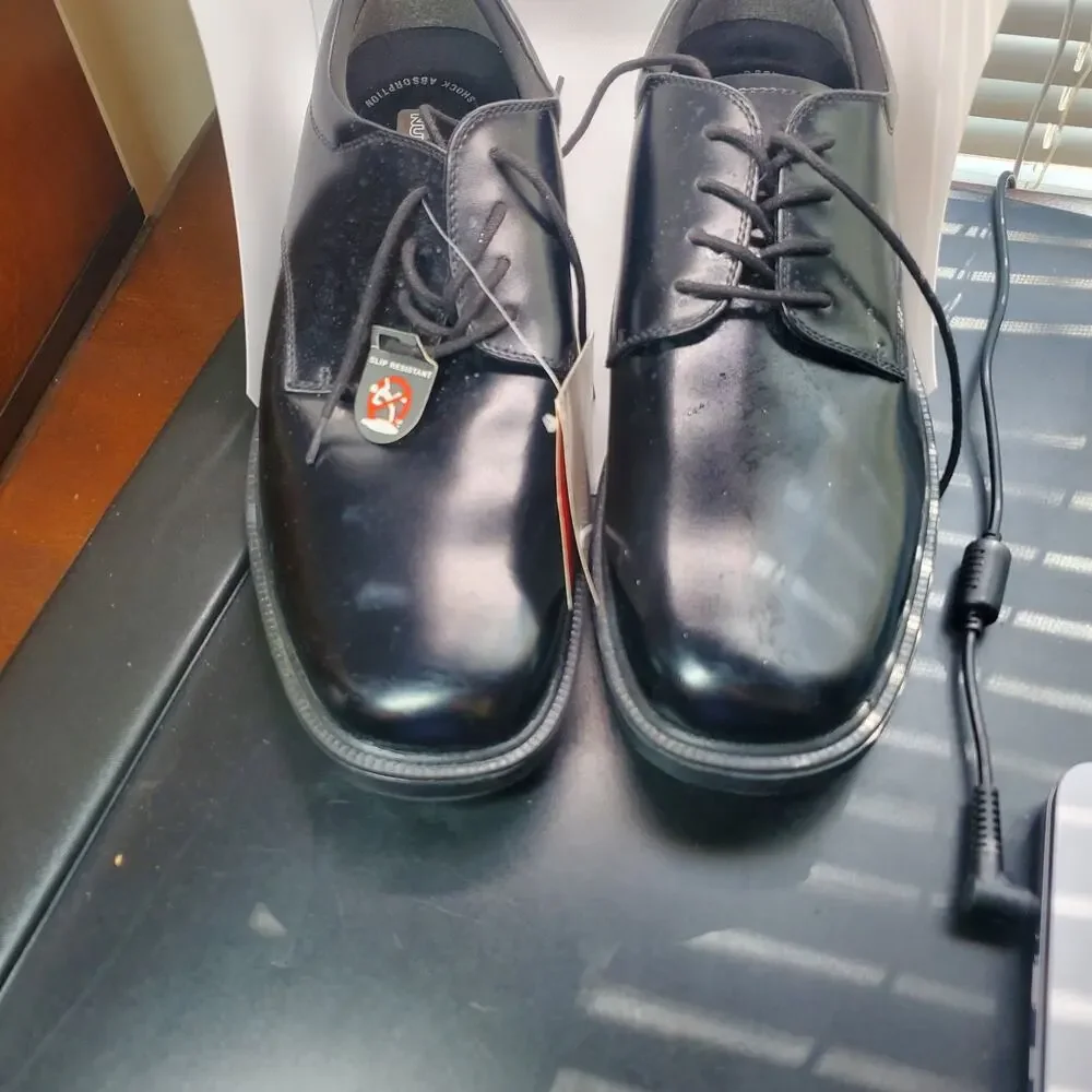 Nunn Bush Slip Resistant Mens Shoes Black Size 11 New Work Service Loafers